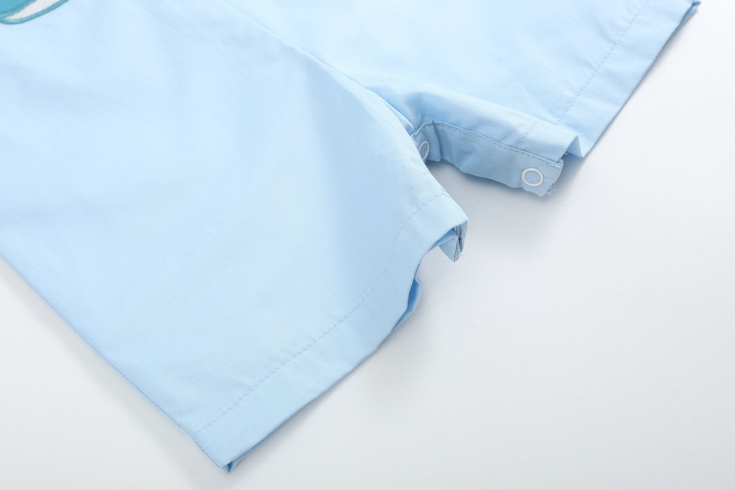 Blue Whale Applique Shortalls