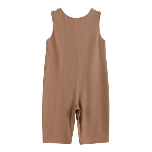 Brown Turkey Face Overalls