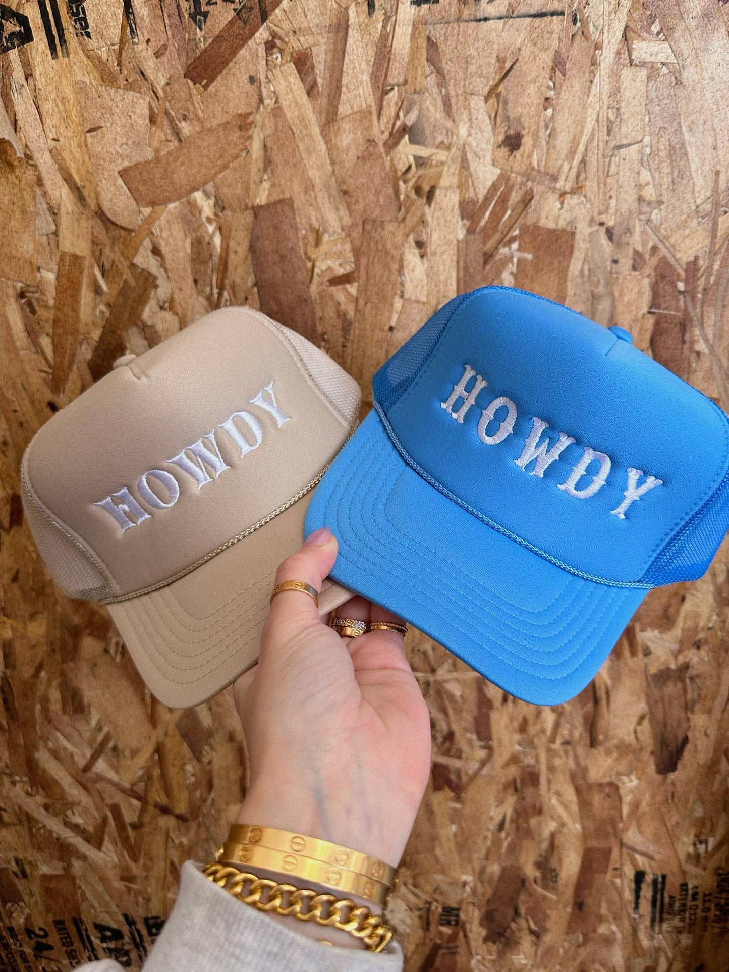 Howdy Trucker Hat: Embroidery 
