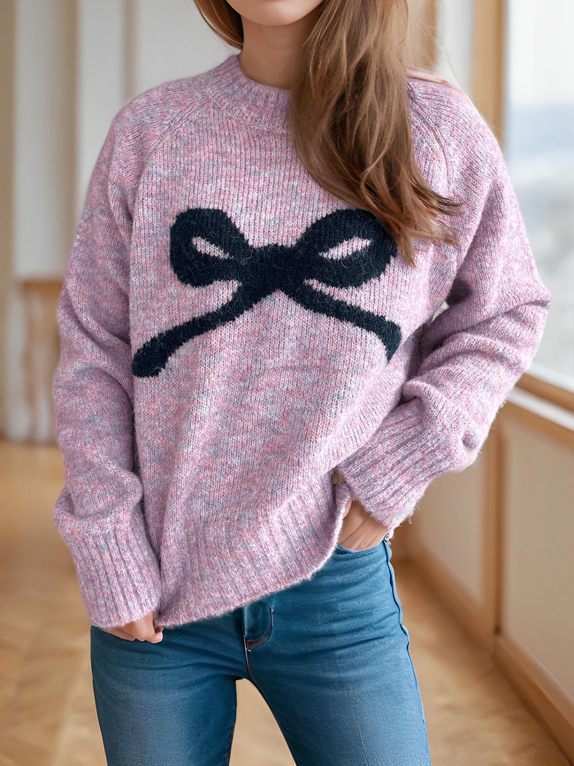 Bow Sweater - 4 Color Options
