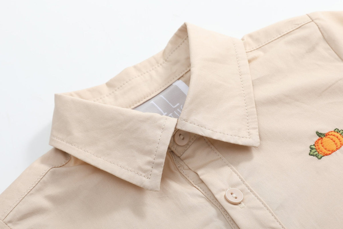 Cream Pumpkin Dress Shirt