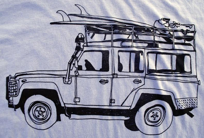 Surf Truck T-Shirt - Light Blue