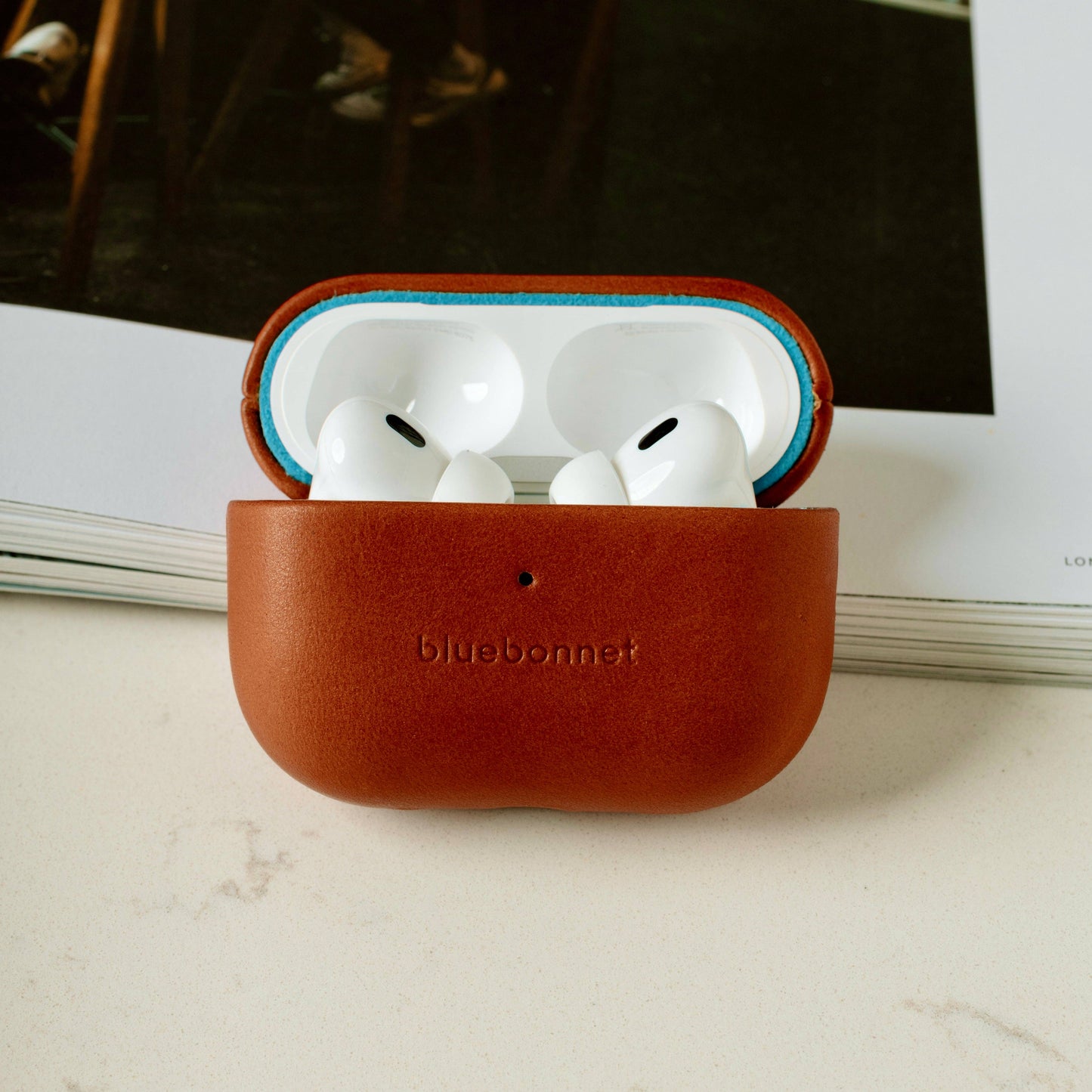 Leather AirPods Pro (1st & 2nd Gen) Case - Saddle Tan