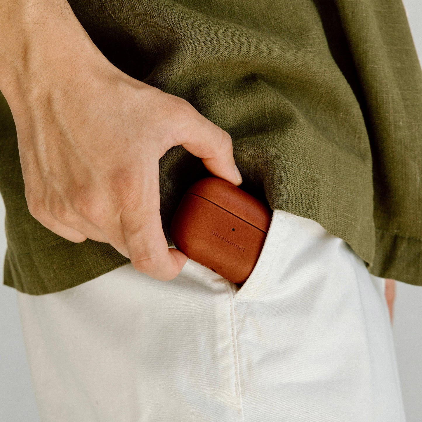 Leather AirPods Pro (1st & 2nd Gen) Case - Saddle Tan