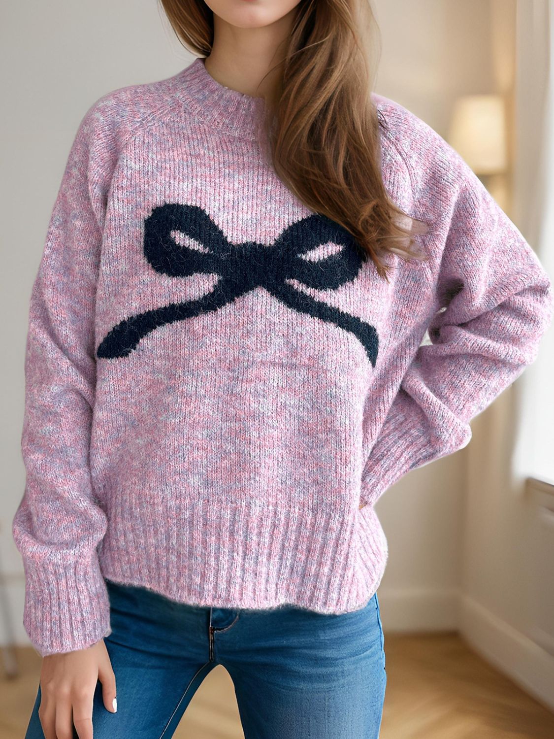 Bow Sweater - 4 Color Options