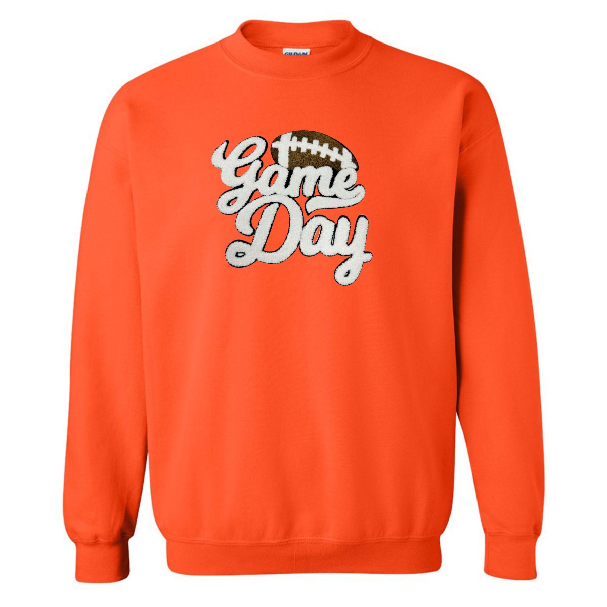 Football 'Gameday' Letter Patch Crewneck Sweatshirt