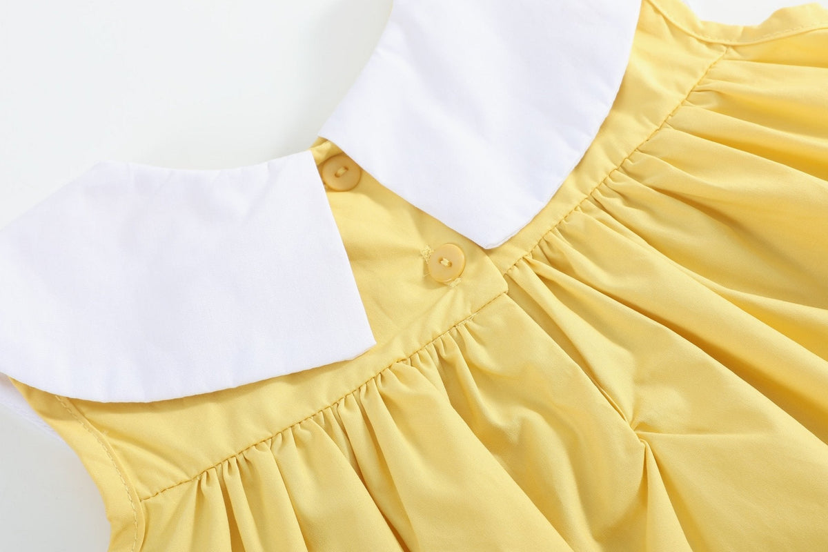 Golden Wheat Pumpkin Collared Dress