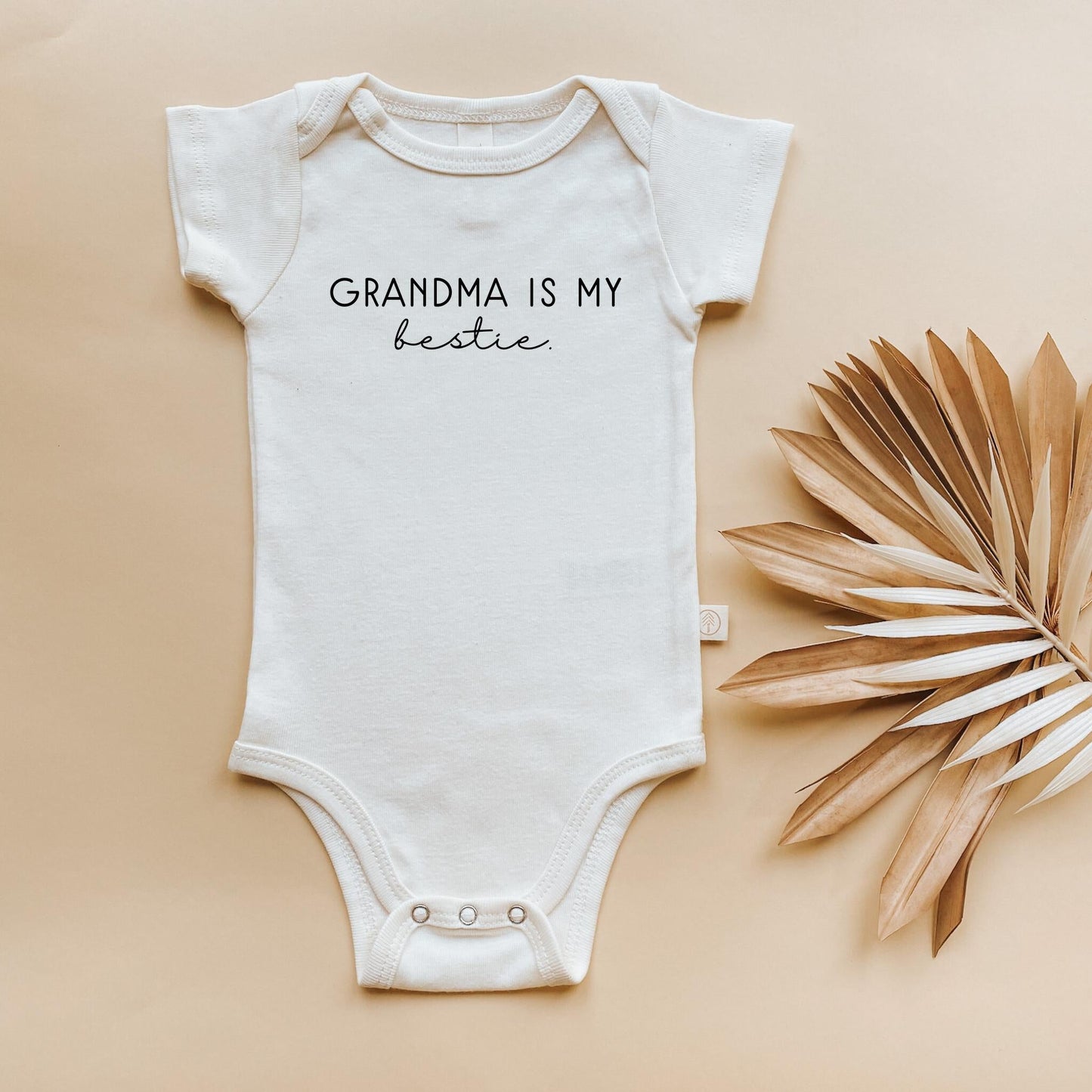 Grandma is my Bestie Organic Baby Bodysuit