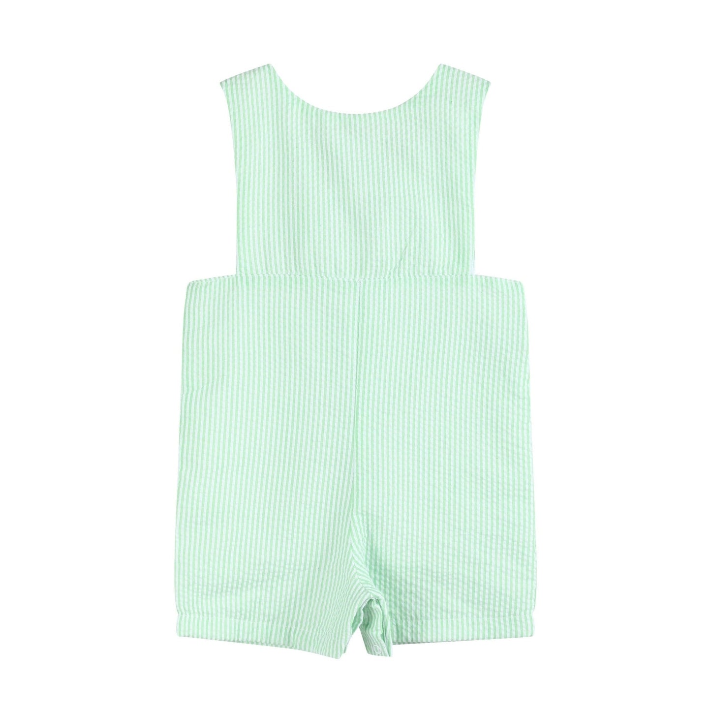 Green Seersucker Easter Bunny Smocked Jon Jons