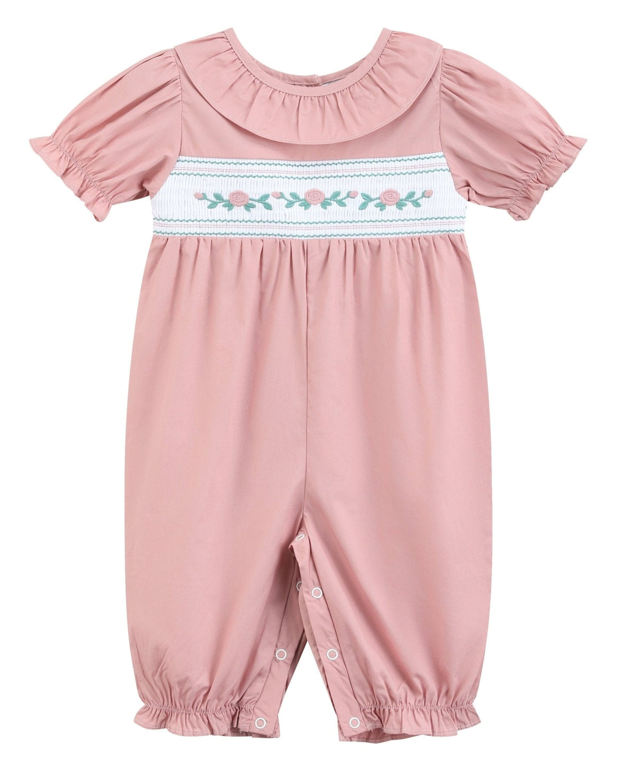 Heirloom Rose Ruffle Smocked Playsuit