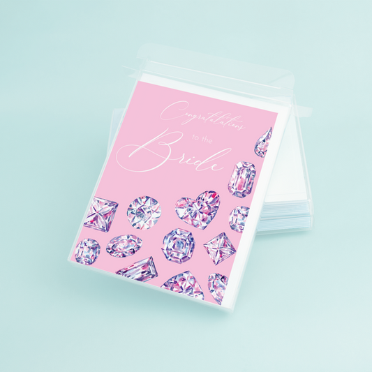 Pink Diamonds "Congratulations to the Bride"
