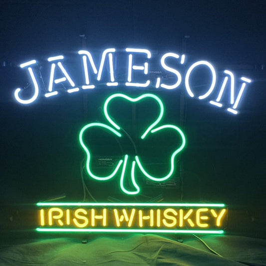 Jameson Irish Whiskey Clover Neon Signs Light