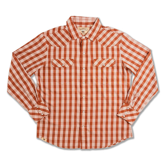 Kauai Red Palaka Western Snap Shirt