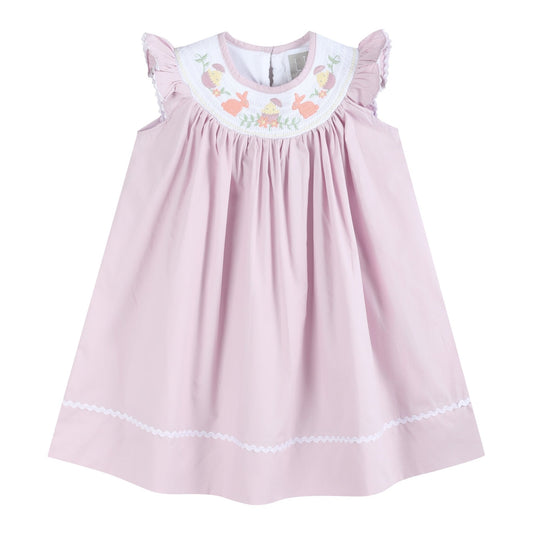 Light Purple Easter Smocked Bishop Dress