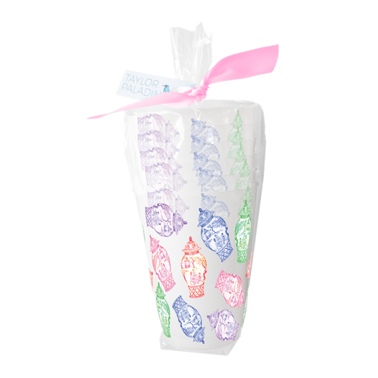 Colorful Ginger Jars Frosted Cup