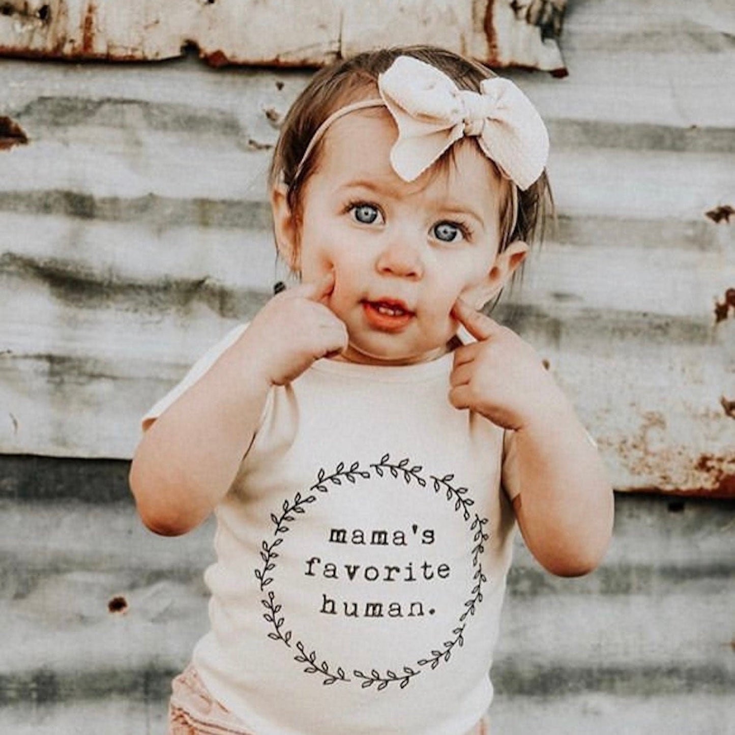 Mama's Favorite Human Organic Baby Bodysuit
