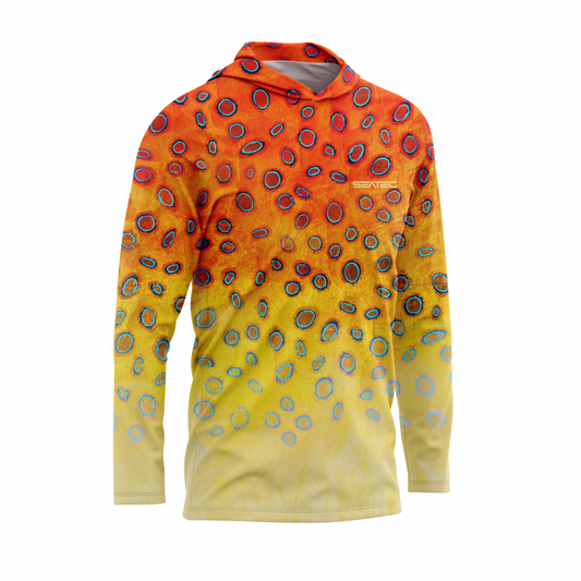 Blue Ringed Sport Tec Hooded Long Sleeve – Men's