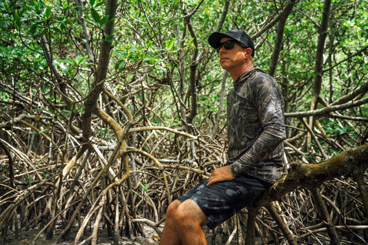 Mangrove Camo Sport Tec Hooded Long Sleeve – Men's