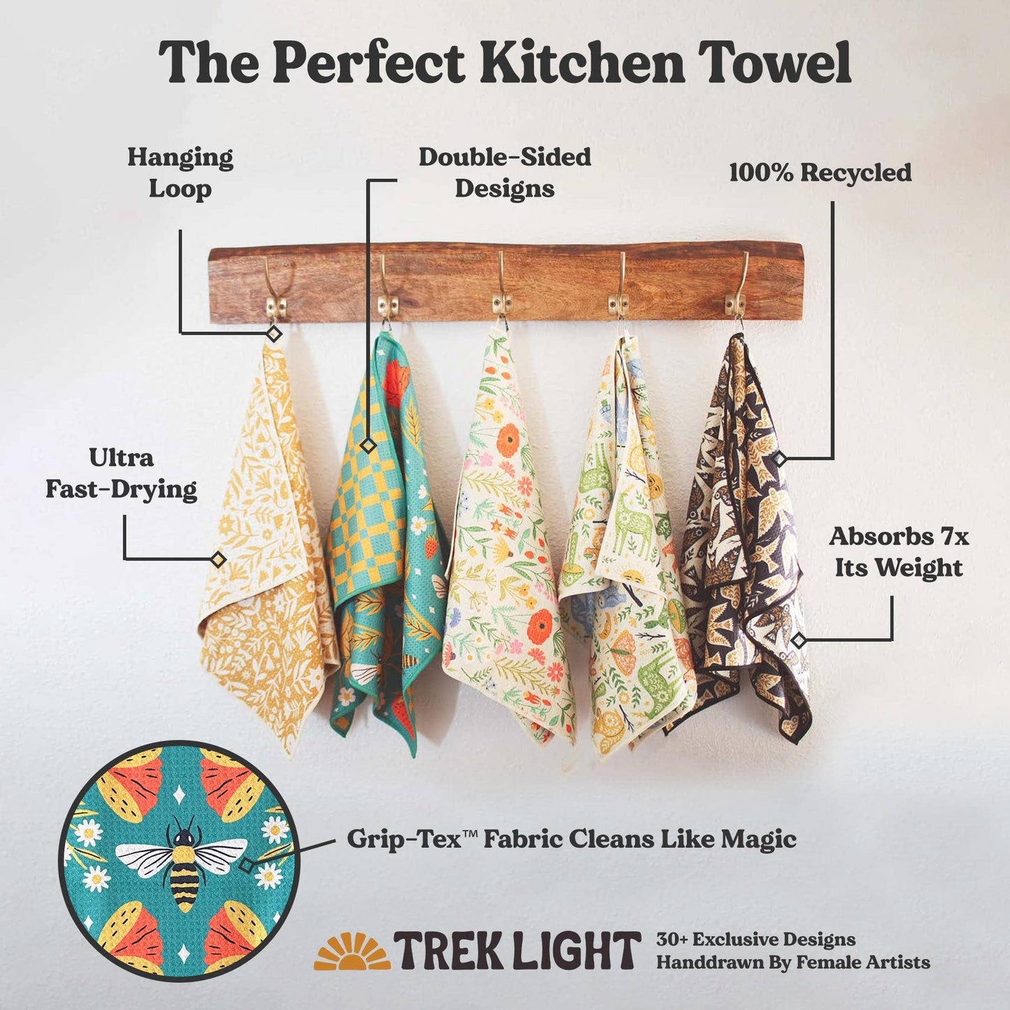 Midnight Mushroom Kitchen & Tea Towel