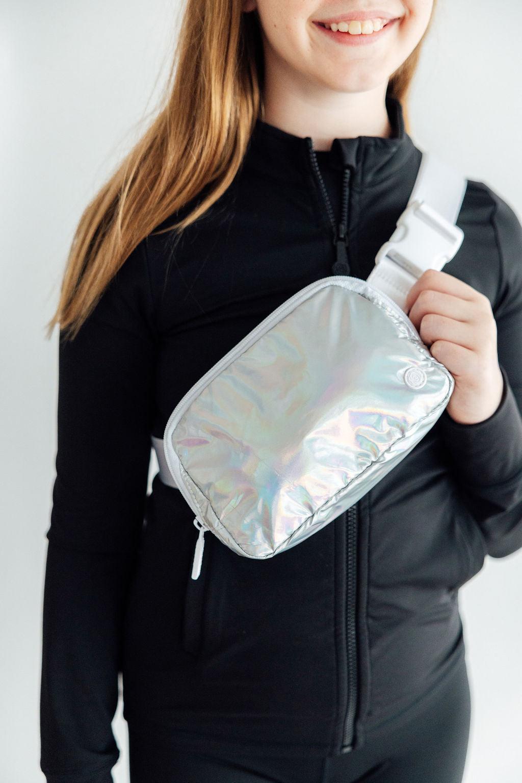 Silver Iridescent Belt Bag