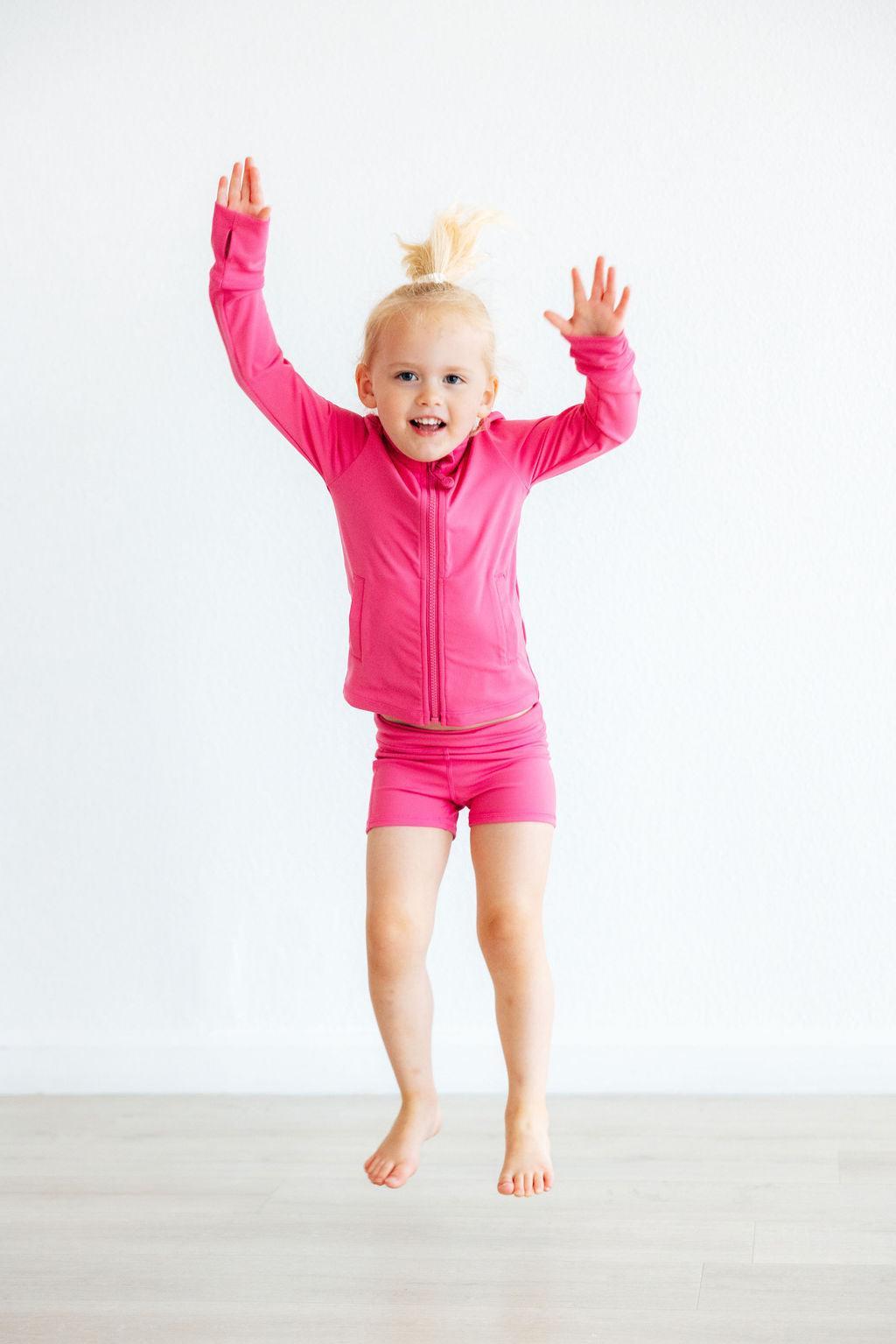 Fuchsia Flash Active Shorty Shorts