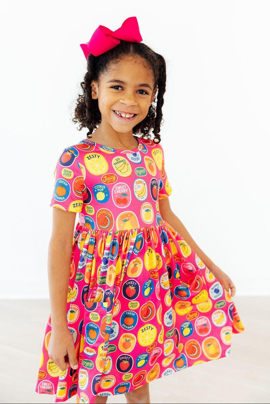 Fresh & Fruity S/S Pocket Twirl Dress
