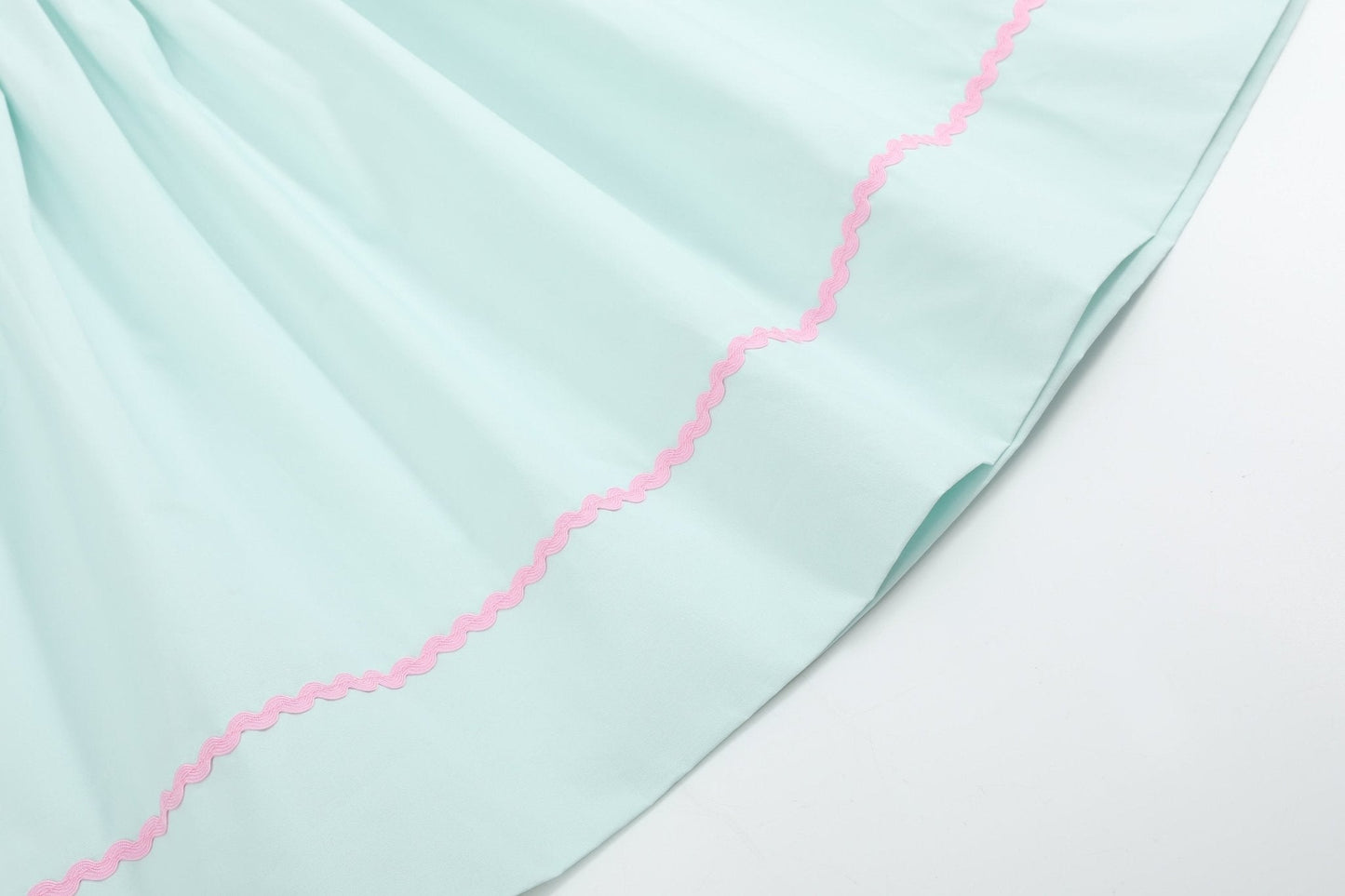 Misty Blue Easter Bunny Smocked Bishop Dress