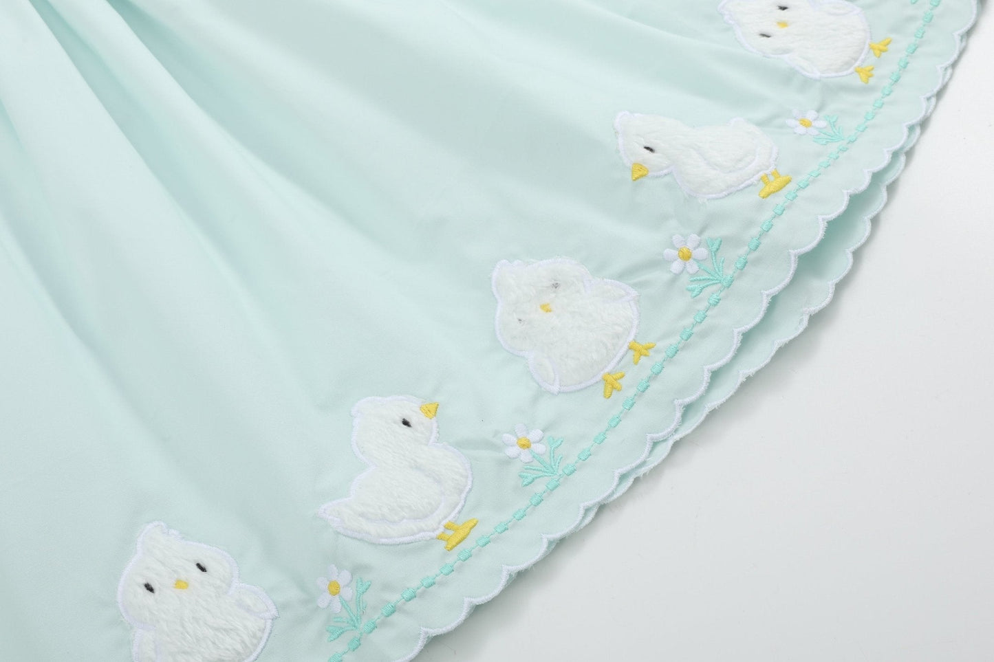 Misty Blue Fuzzy Chickies Dress