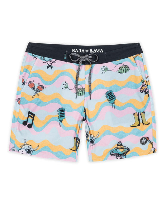 LOS THREE AMIGOS - SHIPWRECKS 18" BOARDSHORTS
