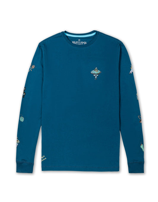 MUSTACHE MUSIC GANG LONG SLEEVE TEE