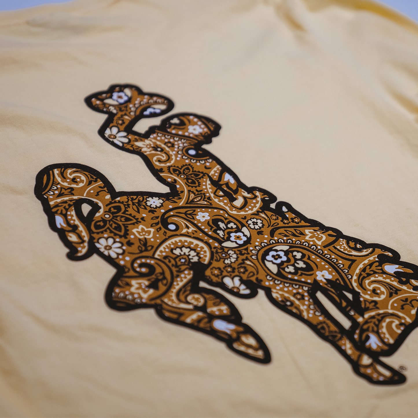 Paisley Bucking Horse Long Sleeve T-shirt