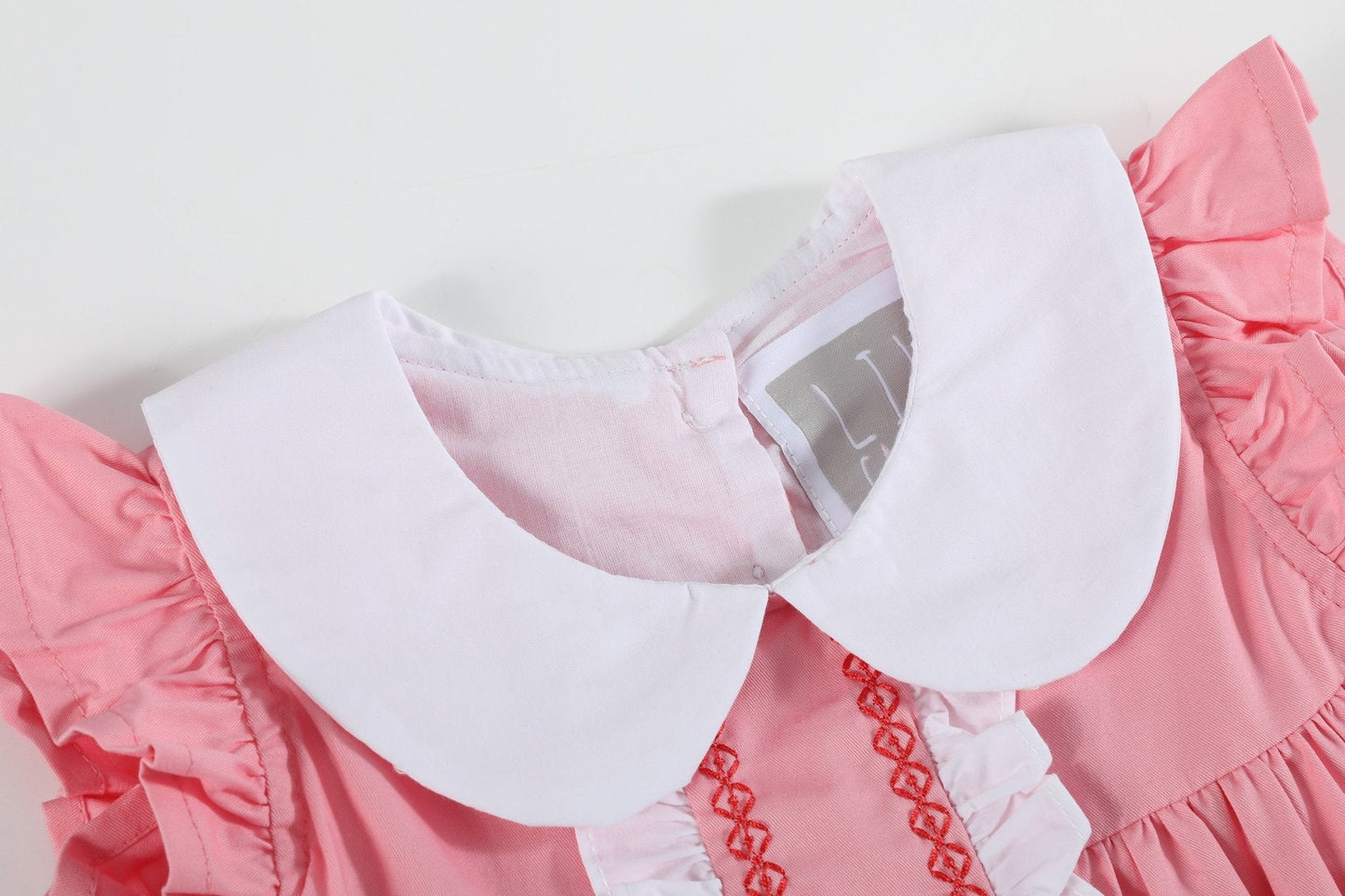 Pink and Red Heart Valentine Ruffle Dress