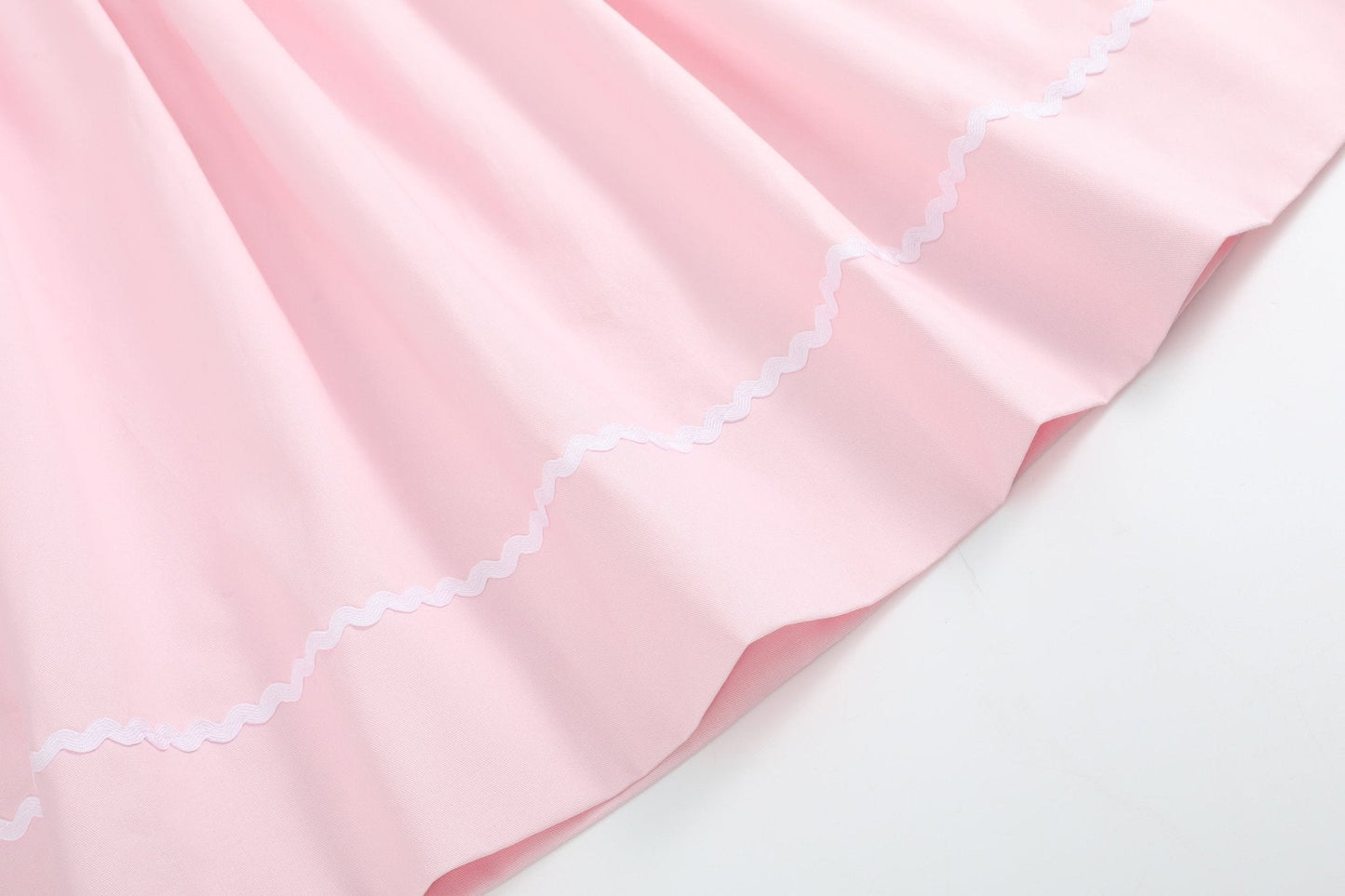 Pink and White Smocked Bishop Dress