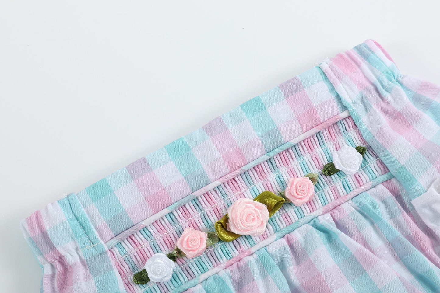 Pink Flower Smocked Bloomers