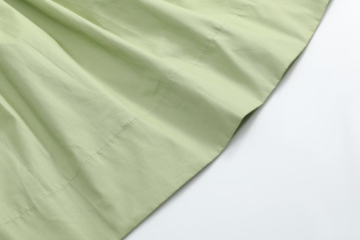 Pistachio Green Mallard Duck Smocked Bishop Dress