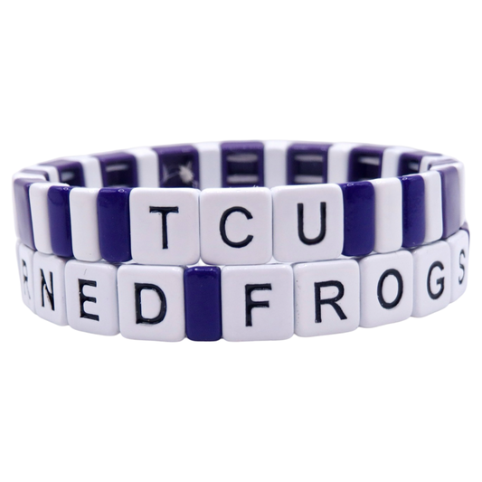 Texas Christian University TCU Horned Frogs Bracelets