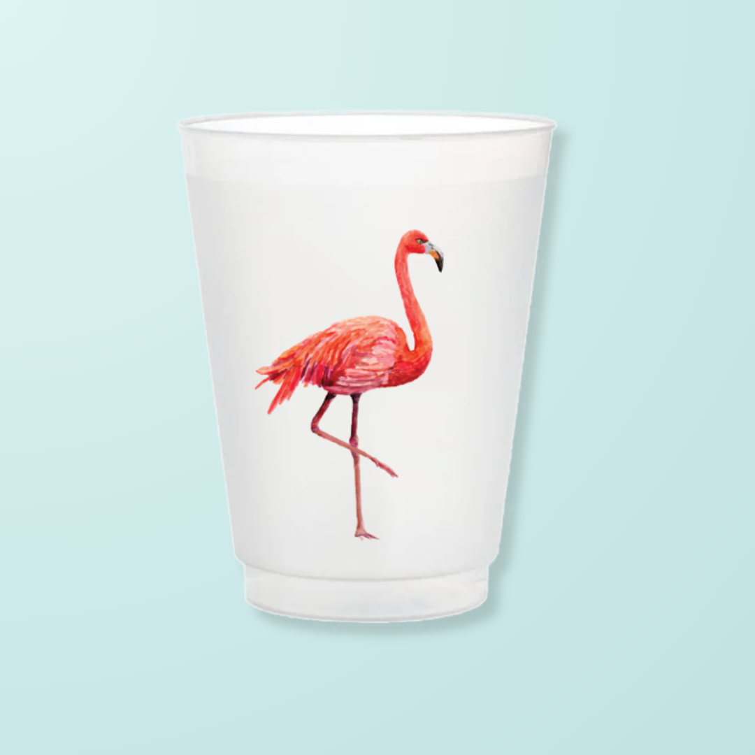 Plastic Flamingo Cups
