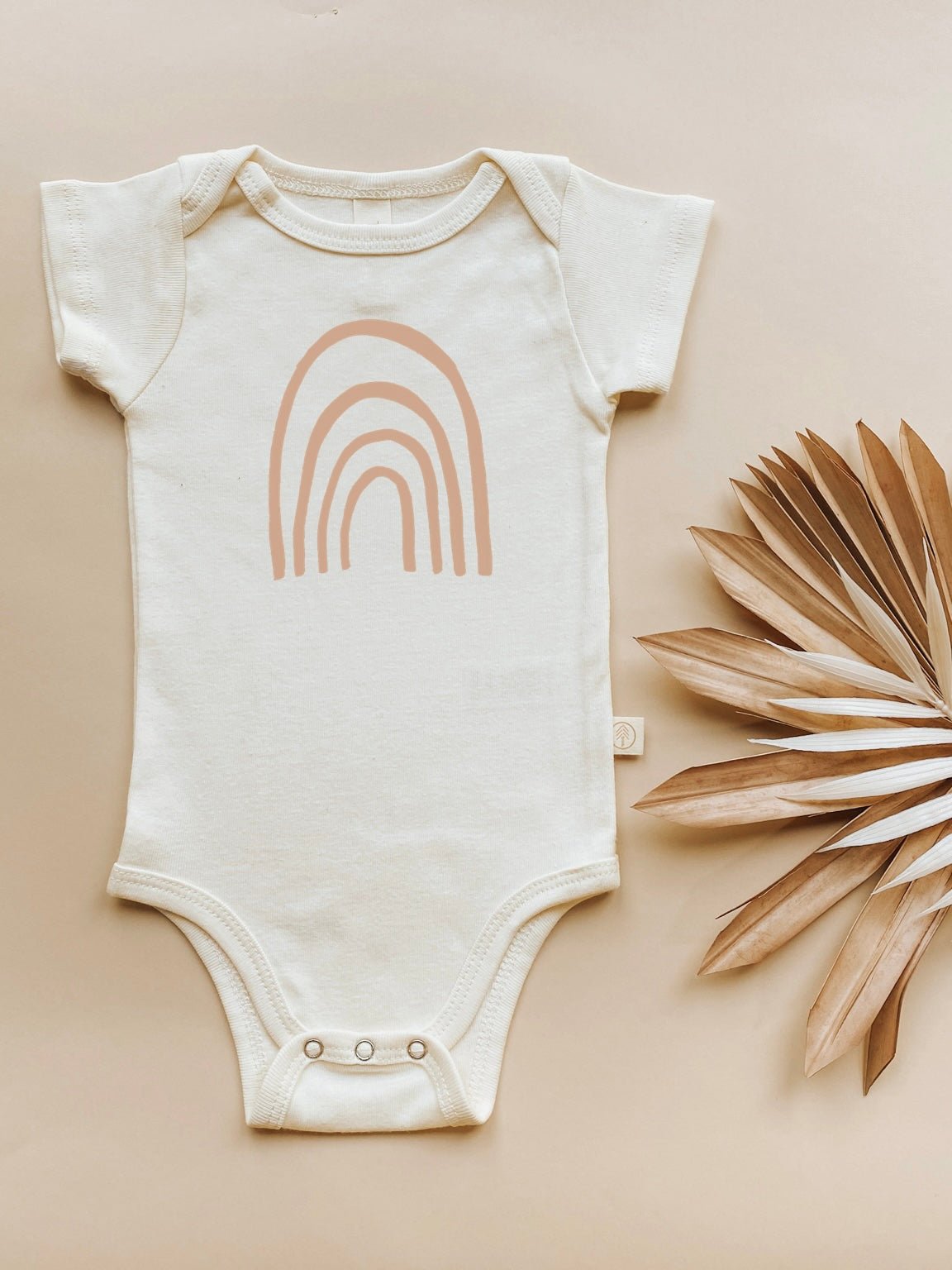 Rainbow Clay Organic Cotton Short Sleeve Baby Bodysuit