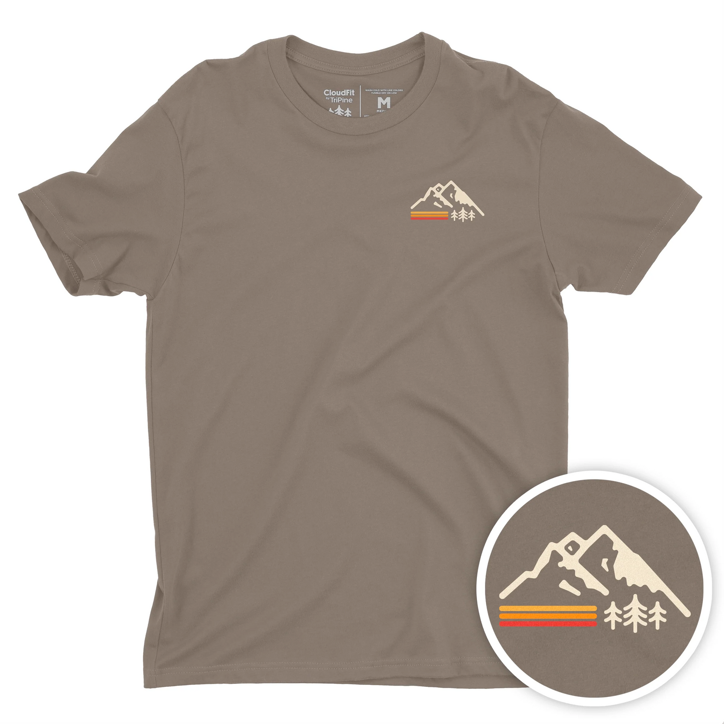 Retro Mountain CloudFit Tee