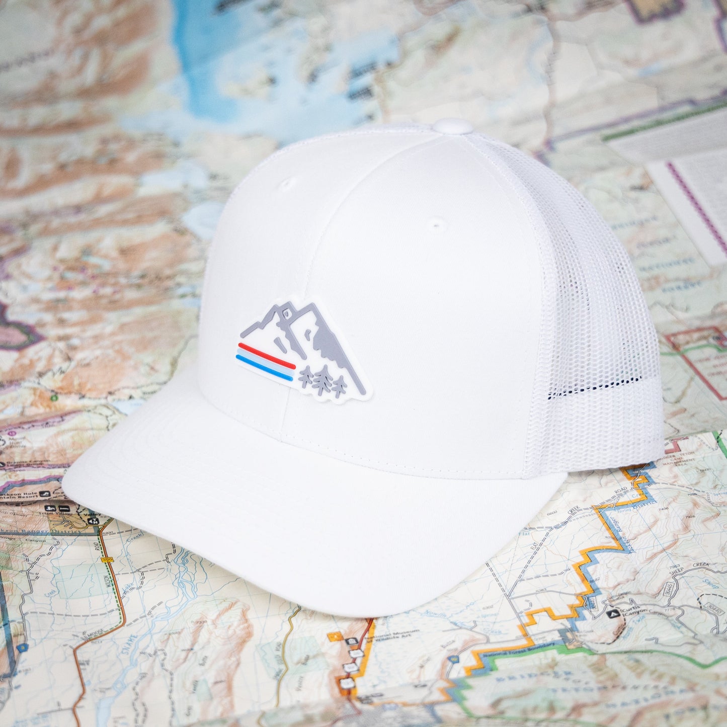 Retro Mountain Trucker Hat