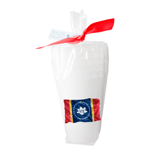 Mississippi Flag Frosted Cups