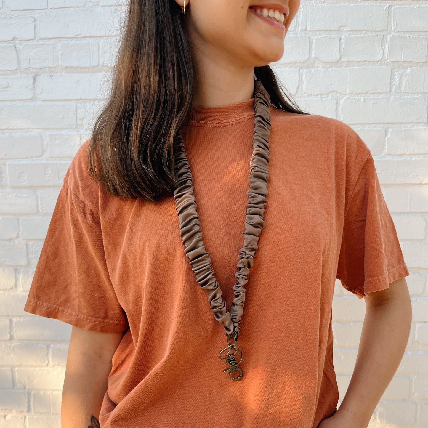Dark Brown Lanyard