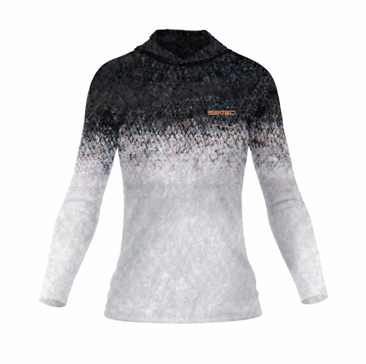 Salmon Sport Tec Hooded Long Sleeve – Women's
