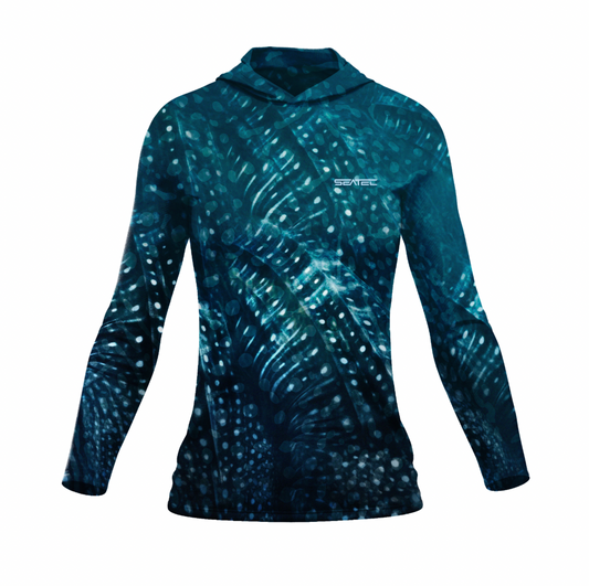 Whale Shark Sport Tec Hooded Long Sleeve – Women's