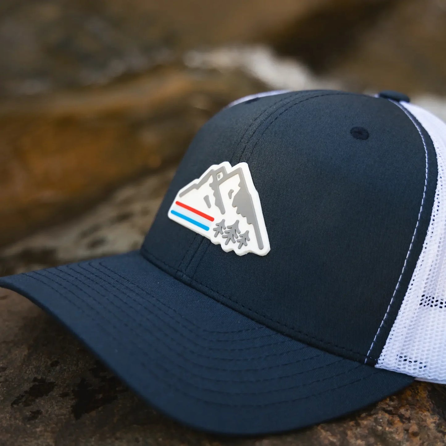 Retro Mountain Trucker Hat