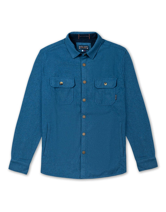 SNAP FRONT FLANNEL JACKET - GULF COAST