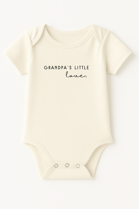 Grandpa's Little Love Organic Baby Bodysuit Short Sleeve