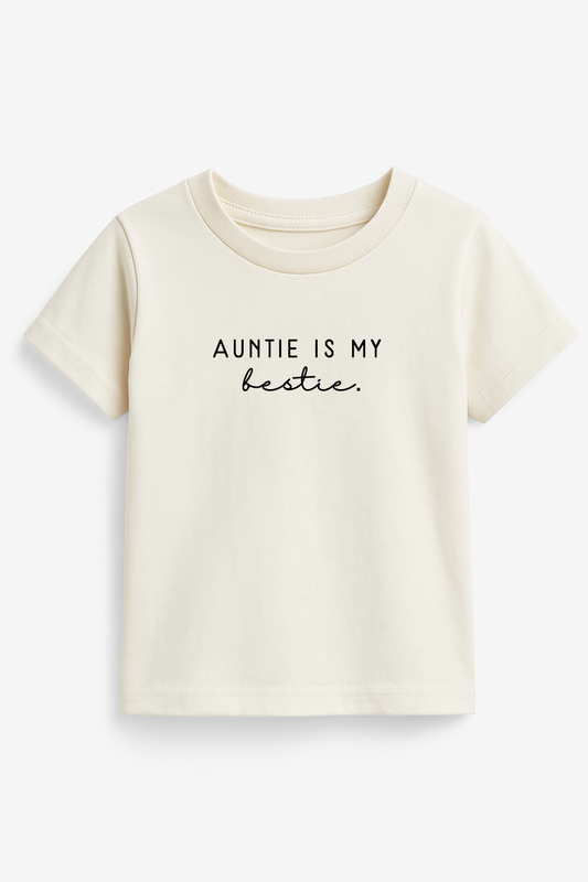 Auntie is my Bestie Organic Kids T-shirt