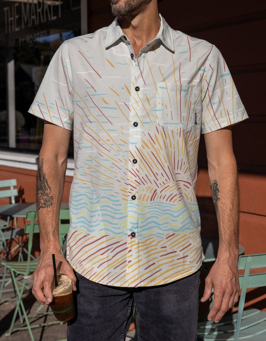 SUNBURST CREAM - VAGABOND™ BUTTON UP