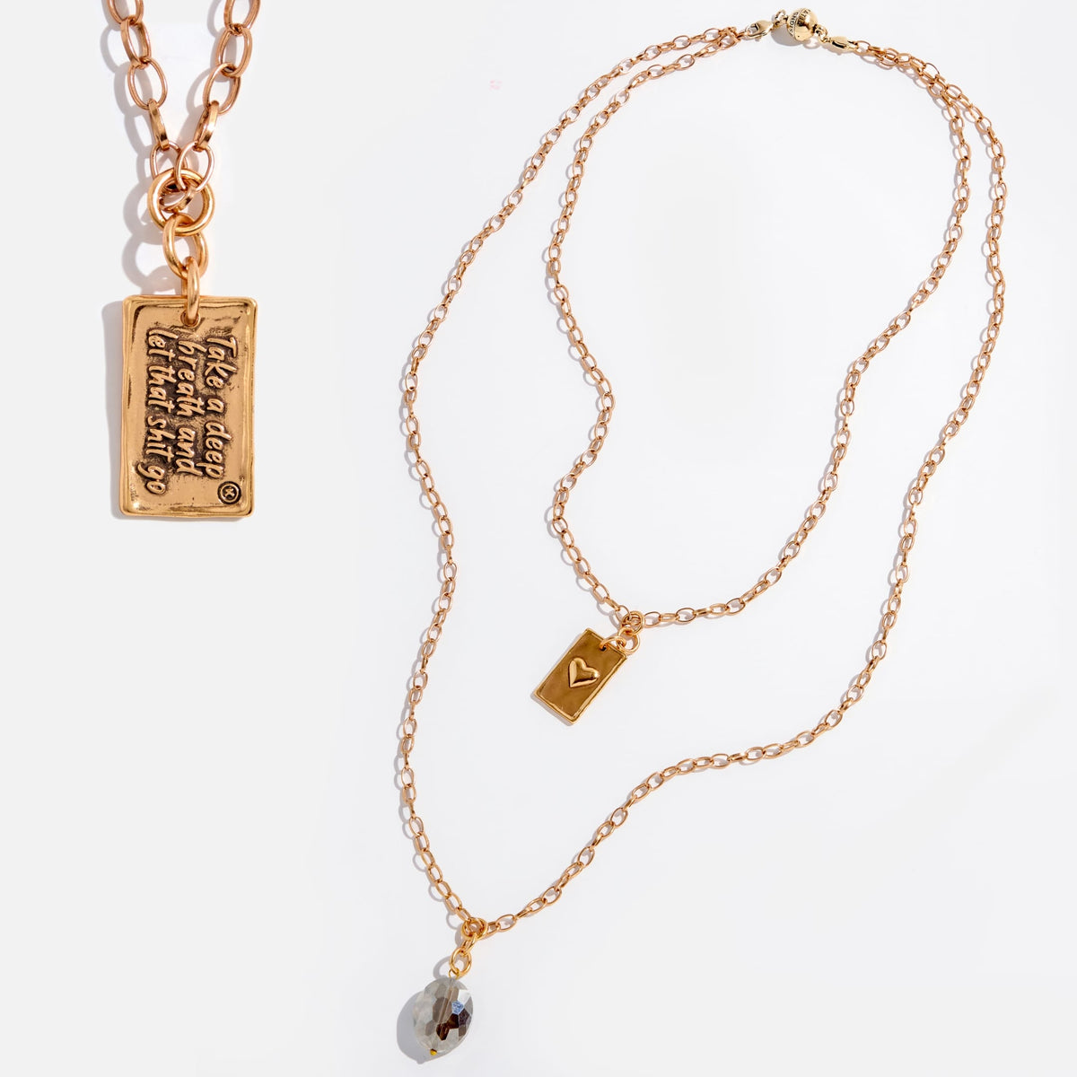 Take a Deep Breath and Let That Sh*t Go Original Lite Necklace